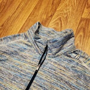 Lululemon Shirt Men Large Gray Tie Dye Surge Warm 1/2 Zip Pullover